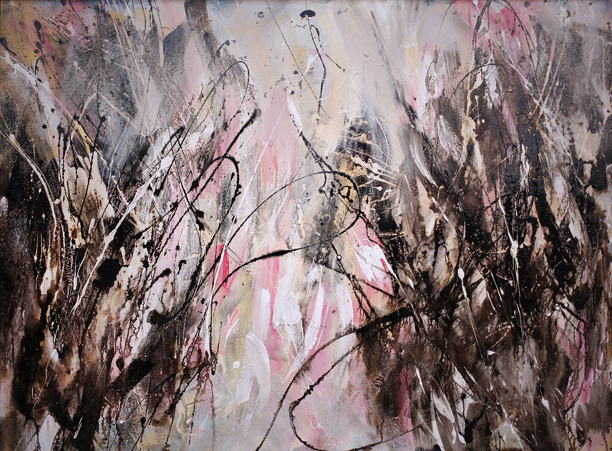 This Asphalt and Alkyd painting, Dances With Fire #8 by Michael Seiler is an excellent example of his Contemporary fine art which was part of several exhibitions in galleries and museums and and may be seen at Seilers' Studio and Gallery in Zanesville, Ohio.