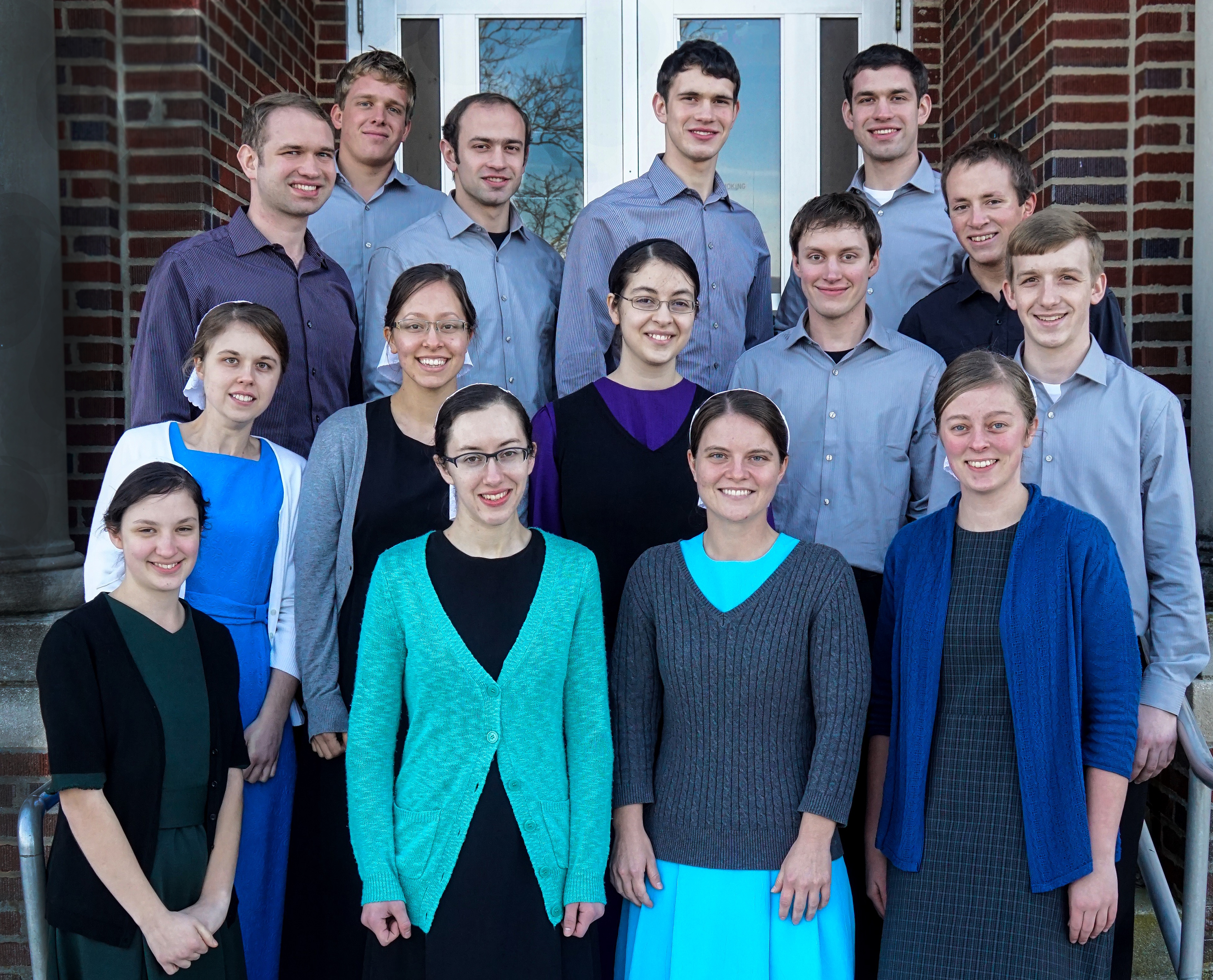Smiling group portrait of young adults